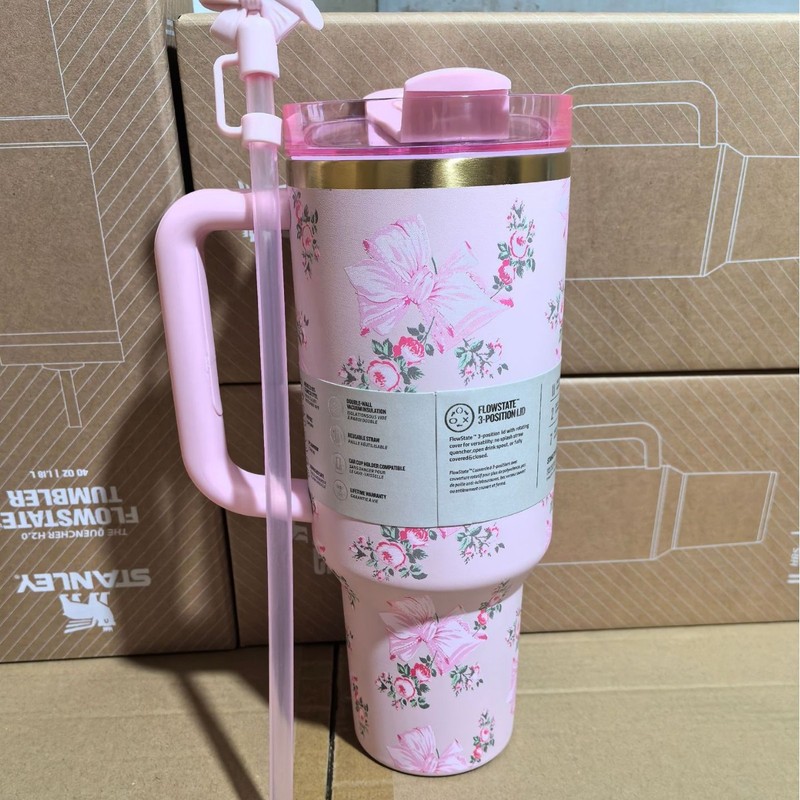 stanley史丹利新三代繁花系列40oz大容量汽车杯冰霸杯304不锈钢|undefined