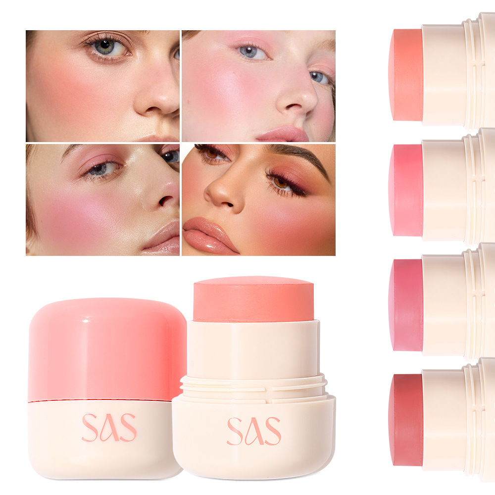 SAS Europa y Estados Unidos transfronterizos spot blush impermeable a largo plazo retener el maquillaje color natural blush stick SAC189