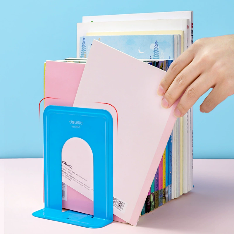 Deli Book Establishing 9271 Metal Classification Book Folder Reading Shelf 6-дюймов blue book Establishment Books Relying on Book Book Finding Shelf
