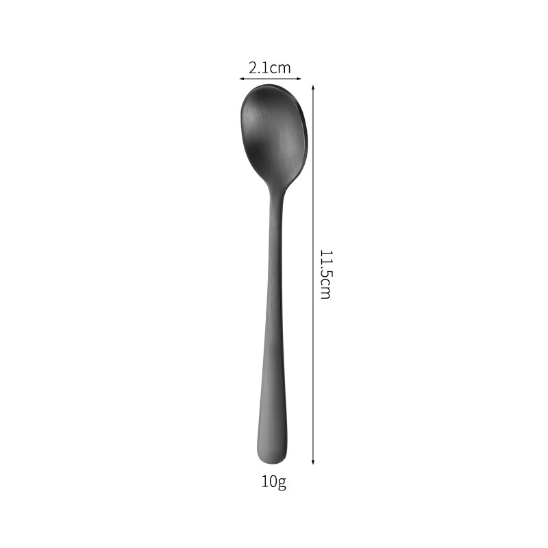 砂光ステンレススプーン304調味スプーンコーヒー攪拌スプーン調味料瓶セット塩缶スプーン調味料スプーン|undefined