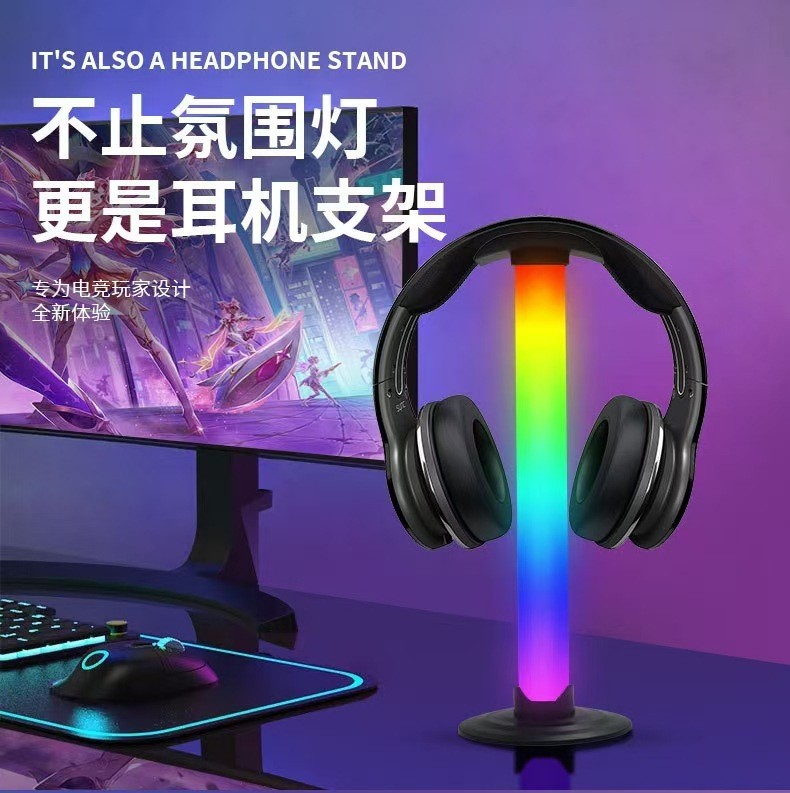 Luz de atmósfera de escritorio LED lazosas Juegos de deportes en vivo Luz de ritmo Bluetooth Música inteligente Luz de fondo RGB