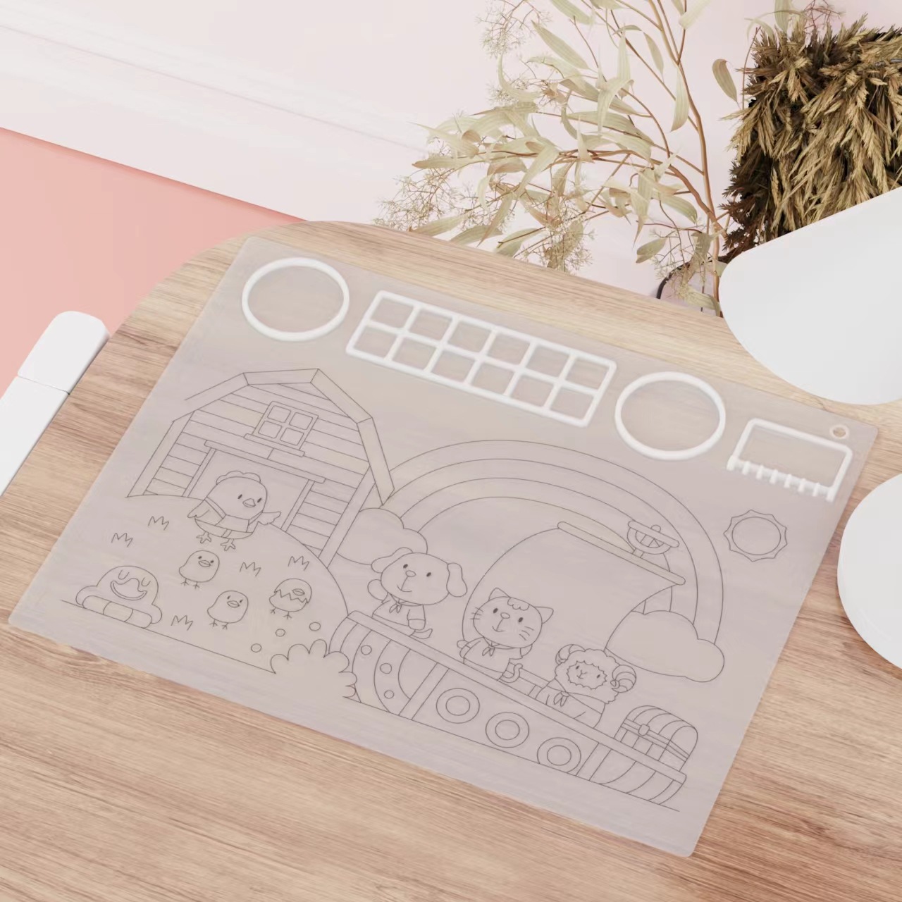 투명한 낙서 드로잉 보드 (500 최소 주문 필요 고객 서비스)