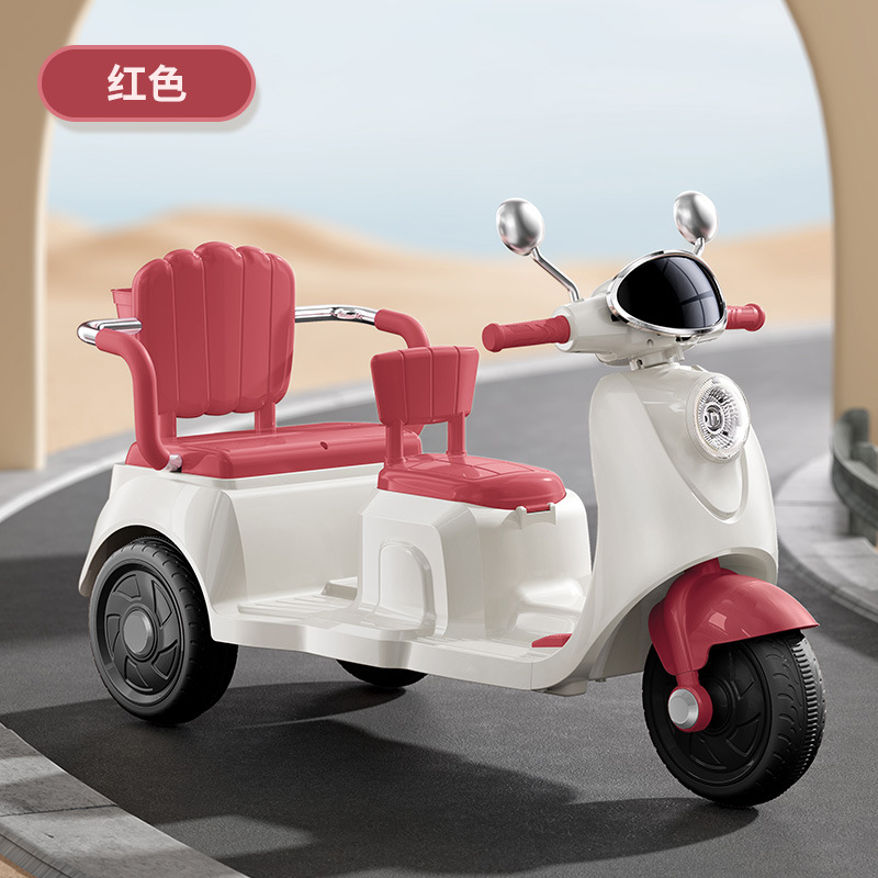 Red single zone + large battery + bluetooth + double seats, music and lighting - electric drive + double seats
