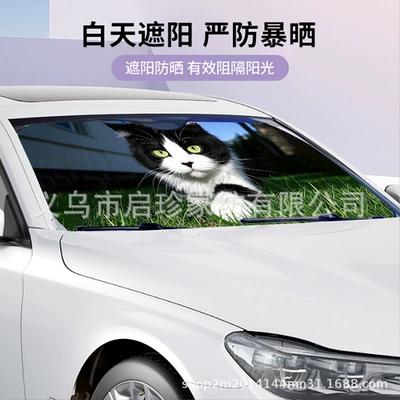 Digital Printed Car Sunshade, Summer Sun shade