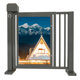 Intelligent Community electric advertising door Barrier Gate Pedestrian channel gate machine card swing gate face recognition automatic induction door