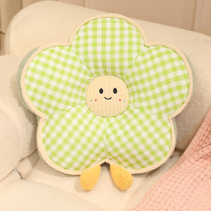 Cojín de Respaldo de Flores para Cama de Peluche, Algodón de Seda para Cama y Lectura