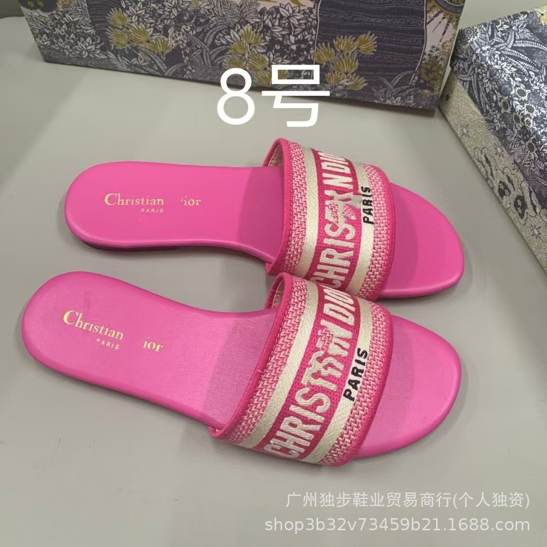 Zapatillas de piso plano de moda versátiles en forma de una forma D clásica transfronteriza adecuada para extranjeros no molestes nacionales image 14