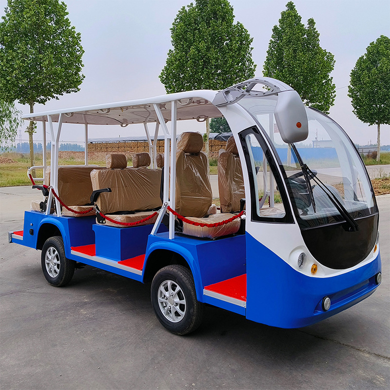 Tourist Car for Hotels, Resorts, and B&Bs, Shuttle for Real Estate Tours, 4 Rows, 11 Seats, Manufacturer's Electric Tourist Car