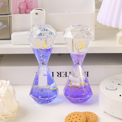 星座魔法鑽石油漏 創意鑽石星座油滴油漏沙漏液體倒計時桌面擺件