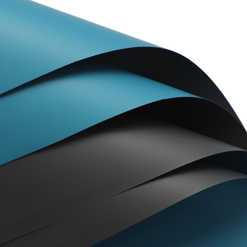 Siete colores cordier de dos colores papel de color sólido papel de oro de papel de oro lipa ramo de flores impermeable papel de envoltura de flores materiales de flores papel de embalaje de flores