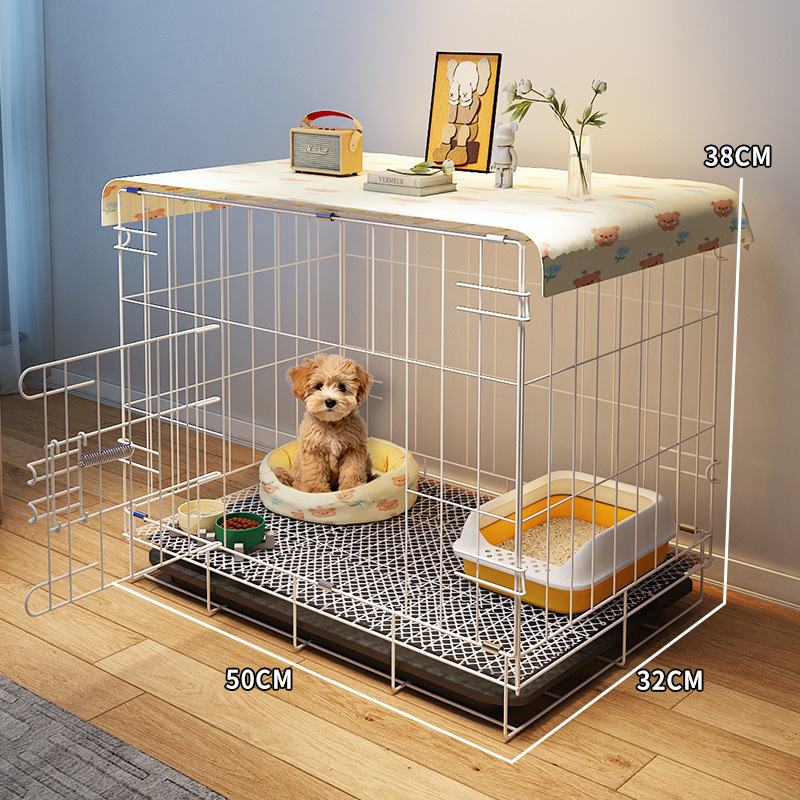 狗笼子中型犬小型犬一室一厅一卫狗窝豪华别墅带厕所分离比熊专用|undefined