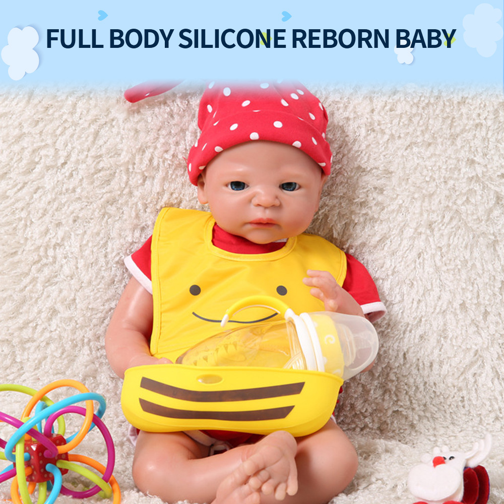 WW1511 54cm 21英寸硅胶重生娃娃 3D白胚彩绘仿真娃娃reborn baby