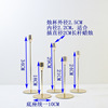 Wholesale European -style candlestick candlelight dinner 2cm long rod candle, romantic atmosphere decorative metal single -headed candlestick