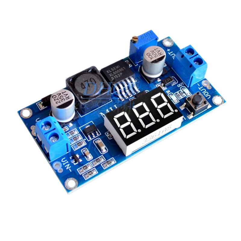 XL6009可调升压模块远超LM2577 4.5-32升5-35带数字电压表显示