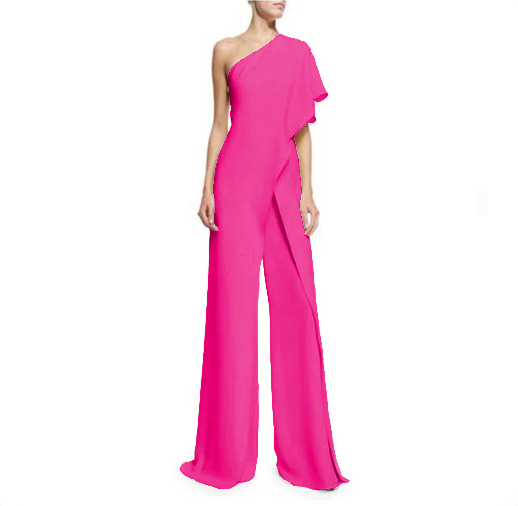 Women's Daily Sexy Solid Color Full Length Ruffles Casual Pants Jumpsuits display picture 12