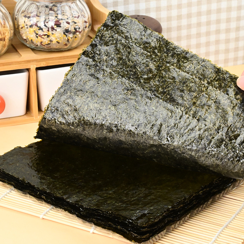 Sushi Nori 10 pieces 50 pieces Seaweed Rice Bowl Ready-to-eat Dried Nori Hand Rolls Nori Manufacturer Wholesale