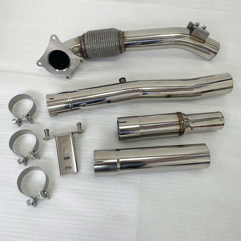 Suitable for Volkswagen Golf Mk5 Mk6 2.0t A3 2.5inch-3inch Exhaust Pipe Head Section