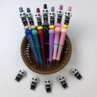 Cross-borDer Hot-selling Halloween Hot-selling Jack 3D Silicone Cartoon DYI BeaDs Factory Wholesale ReaDy Stock