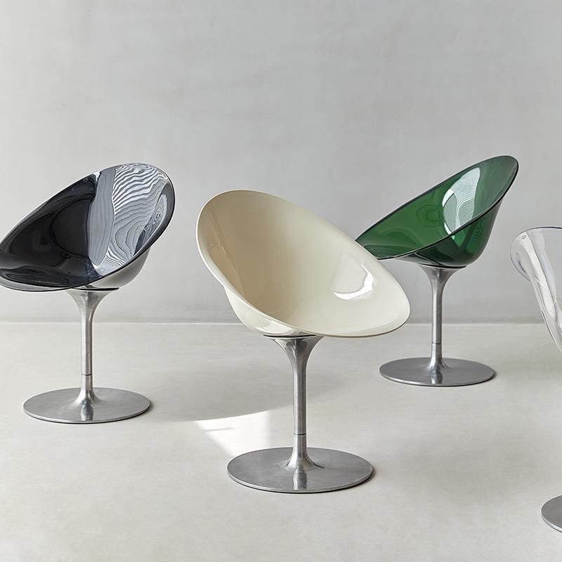 Nordic Modern Simple Swivel Chair Transparent Acrylic Home Chair Coffee Shop Dining Chair Negotiation Desk Office Chair