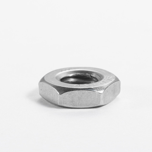 Aozhan 304 stainless steel DIN439 nut hexagonal nut thin screw cap M3M4M5M6M8M10M12-M48