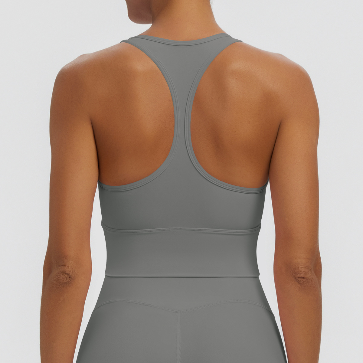 Nuevo transfronterizo sólido I-shaped hermosa espalda apretada ropa interior deportiva transpirable correr fitness yoga chaleco chaleco mujer image 15