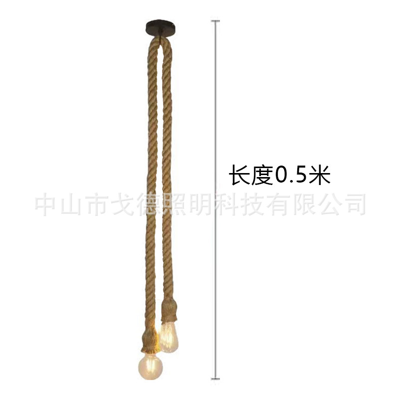 Fábrica directa de cable de cáñamo de un solo extremo de doble extremo pequeño candelabro de varios colores tamaño completo de cable de cáñamo
