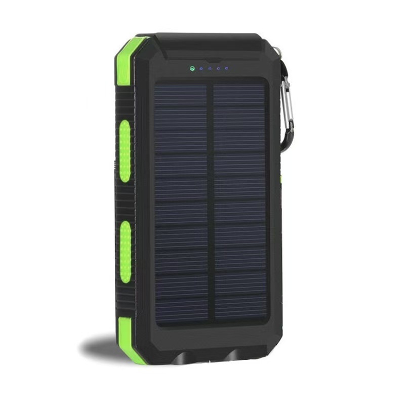 Banco de Energía Solar para Exportación Transfronteriza, 20000 mAh, Conveniente, Impermeable, Multifuncional, Fuente de Alimentación Móvil para Exteriores