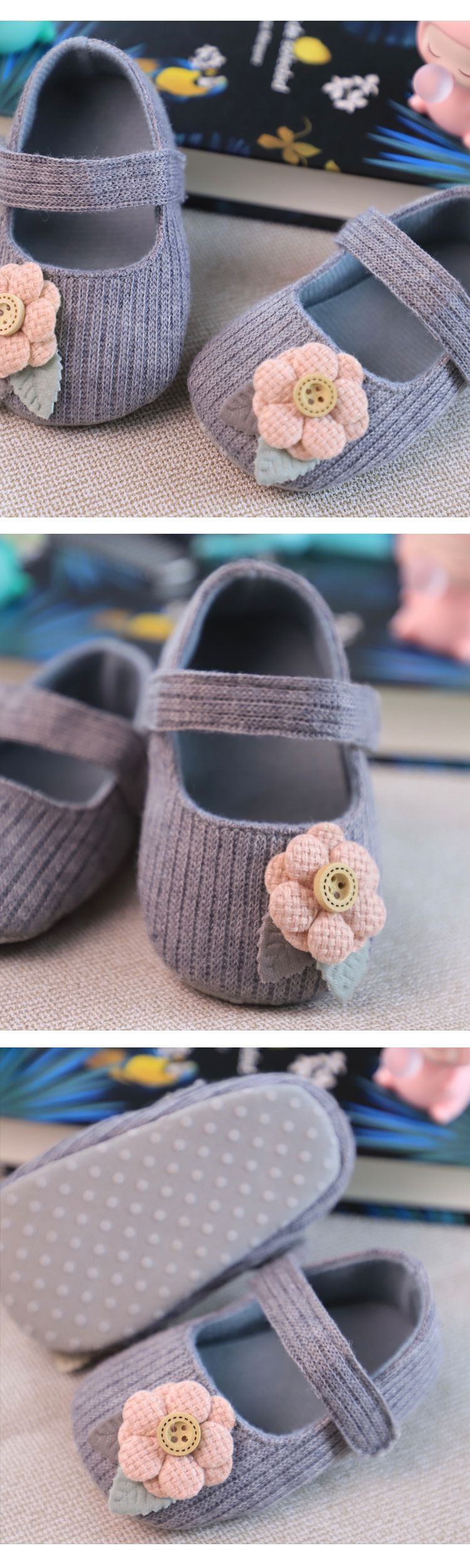 Princess Floral Baby Shoes 2
