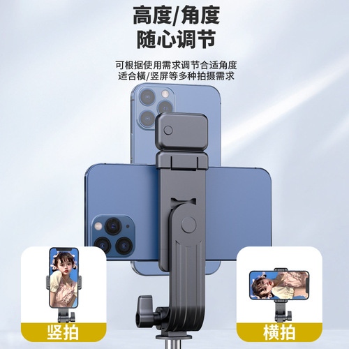 Mini D10s selfie stick, tripod, anti-shake selfie tool, fill light, portable Bluetooth remote control, mobile phone holder