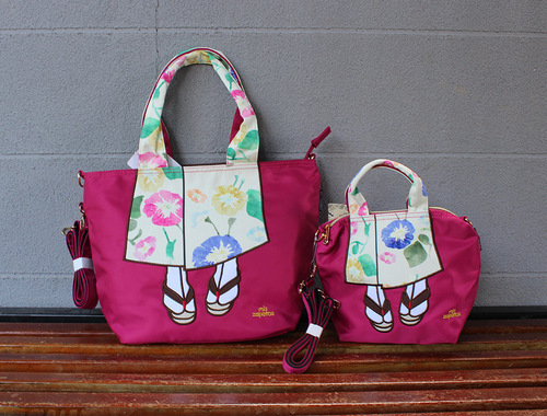 Cross-border direct supply MISZAPATOSS Japanese Rakuten 2way beauty leg top handle cross body bag fashionable printed embroidery bag