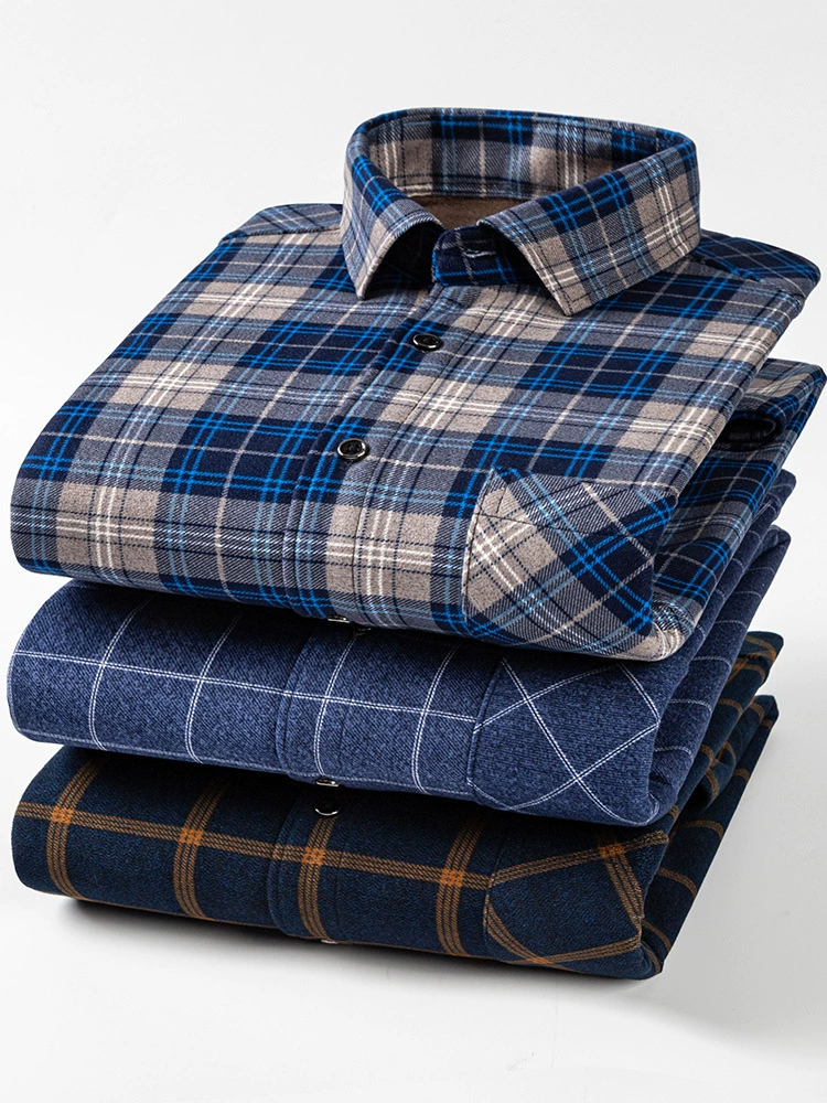 Demi-season double-sided classic warm shirt