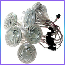 60mmLED娱乐灯18leds蘑菇头RGB像素点光源DC24像素幻彩灯游艺灯