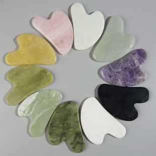Wholesale Jade scraping Board beauty face eye Jade board Xiuyu scraping tablets calf horn facial scraping board