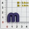 Dark purple M letter