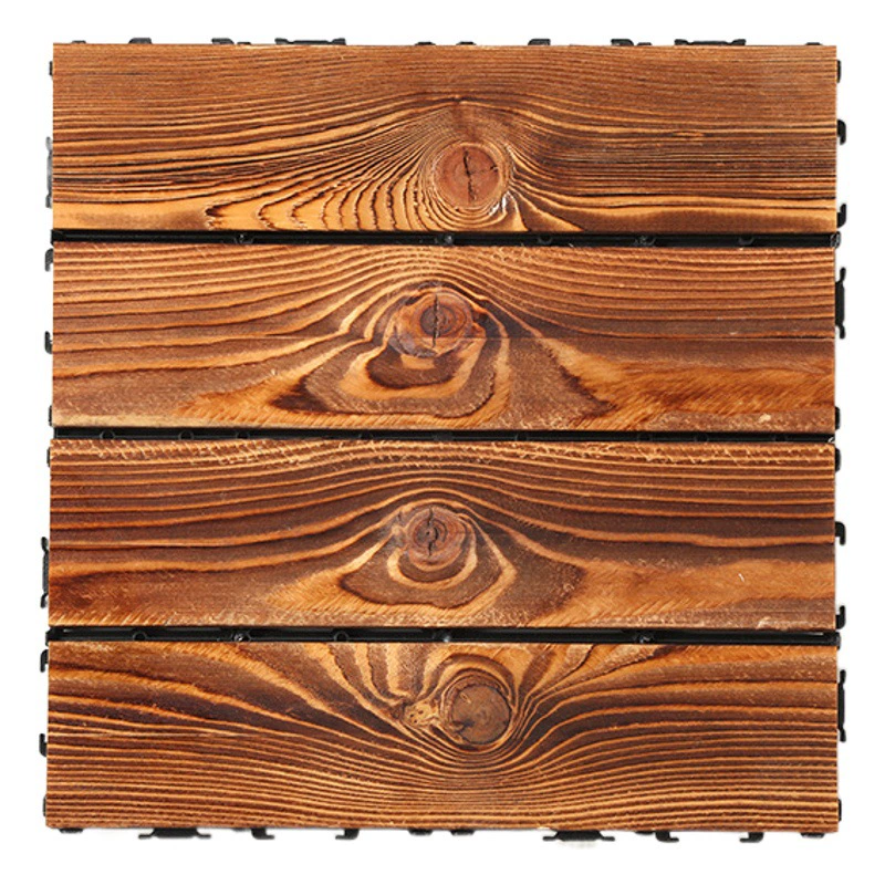 Напольное покрытие из массива дерева для балкона, террасы, уличного использования, водонепроницаемое, для дома, уличное, модульное, утолщенное