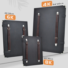 8K sketch pad for art students, dual-shoulder 4K/6K pencil sketching and sketch book, waterproof child art pad, portable drawing pad holder