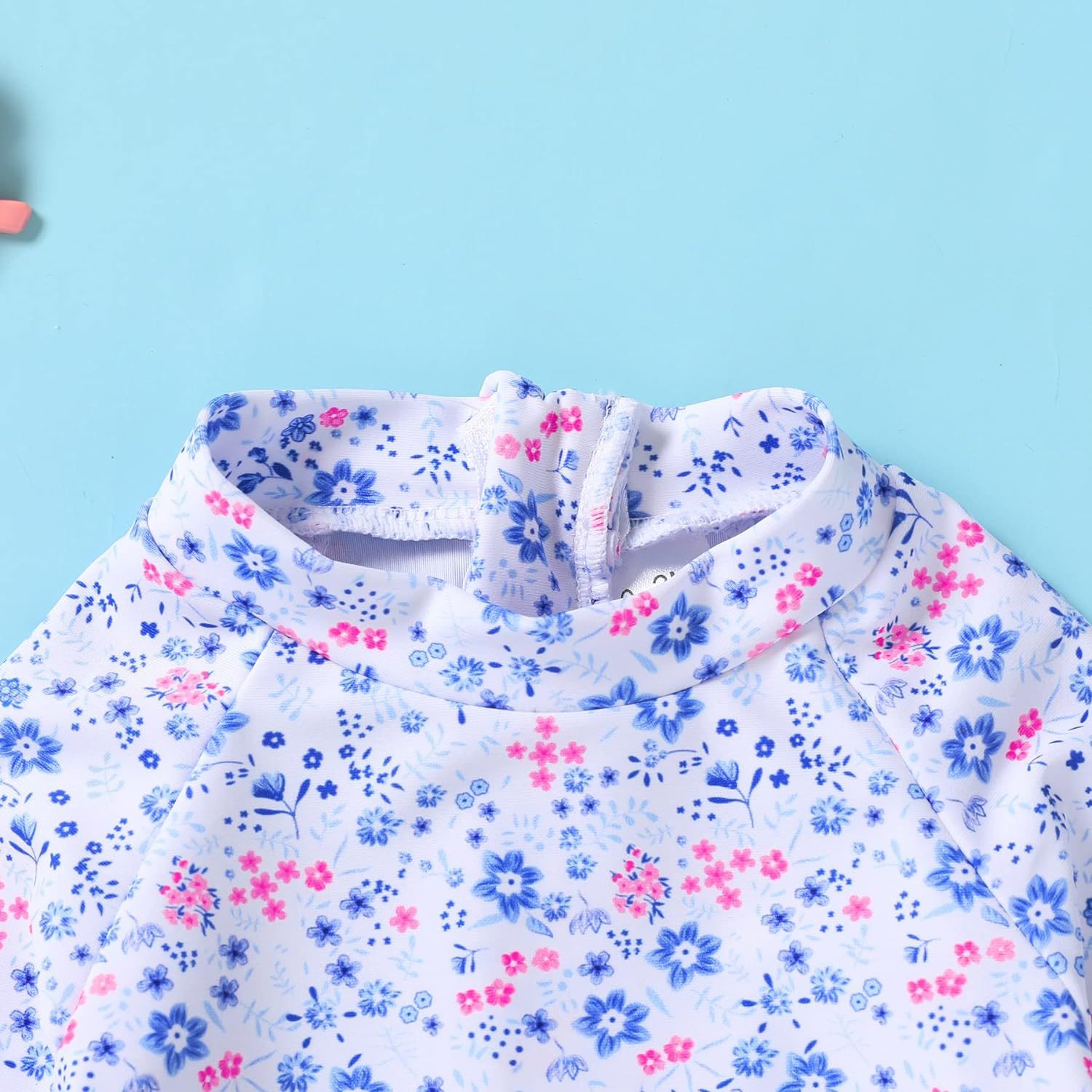 Traje de baño para niños europeos y americanos Traje de baño para niñas de una pieza Ropa de protección solar de manga larga con cremallera de sombrero Estilo explosivo transfronterizo de Amazon