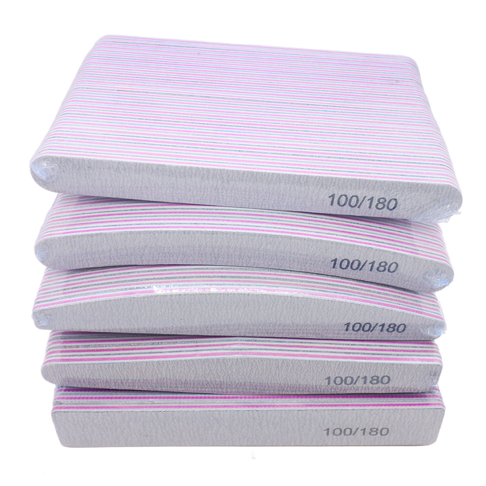 Spot wholesale zebra pattern nail file polishing strip 100/180…