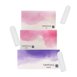Tampons, Unbranded Export Packaging, Three Sizes of Menstrual Sanitary Napkins, Large, Medium and Small