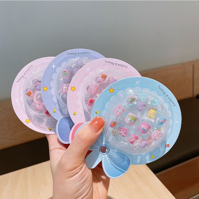 Three dimensional kids nail stickers