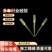 一次性实验耗材pp材质吸头带滤芯透明移液吸头塑料滴管移液枪吸头