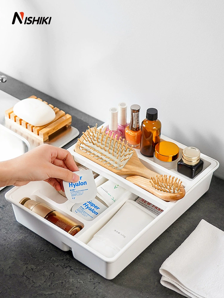 Drawer finishing box partition storage box partition board free combination cabinet storage compartment
