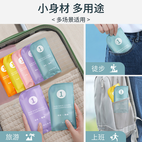 Waterproof, anti-slip, thickened, and wear-resistant shoe covers for rainy days, suitable for students going to school, tall rain shoe covers for protection.