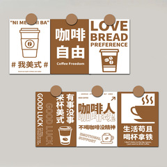 Coffee Worker 10 Pieces Afternoon Tea Leisure Decor Card Wall Postcard Dorm Living Room Bedroom Decor