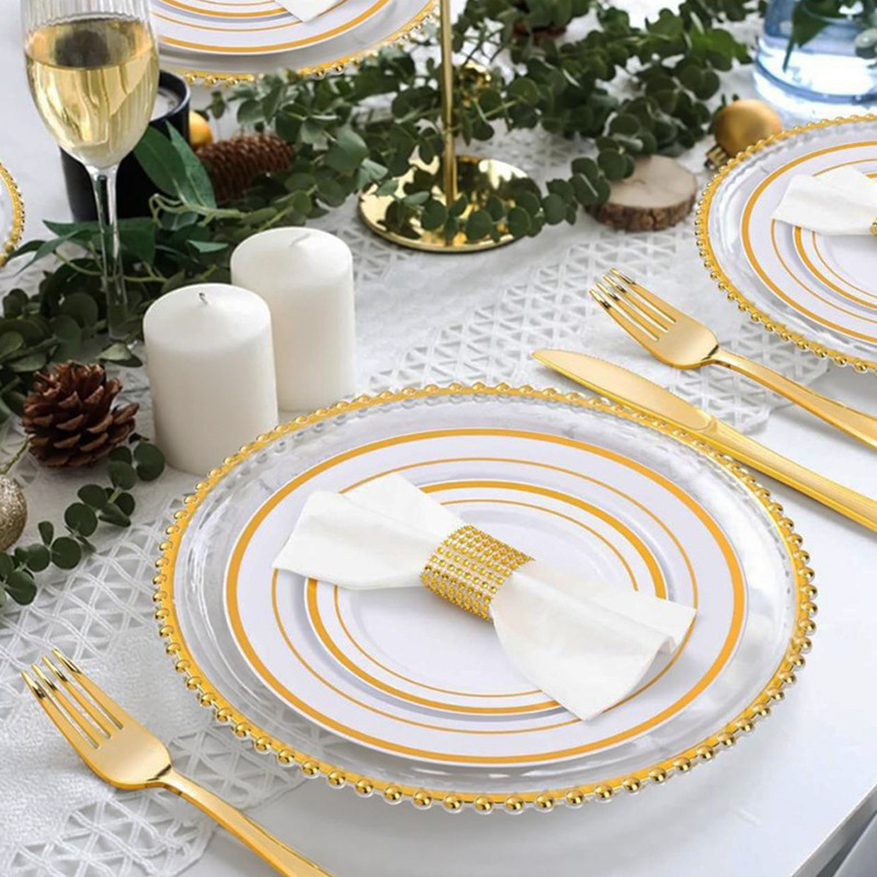 Plastic Imitation Porcelain Disposable Baking Cake Plate Western Food Wide-Rimmed Round Steak Plate Sam's Amazon Same Style Plastic Imitation Porcelain Disposable Baking Cake Plate Western Food Wide-Rimmed Round Steak Plate Sam's Amazon Same Style