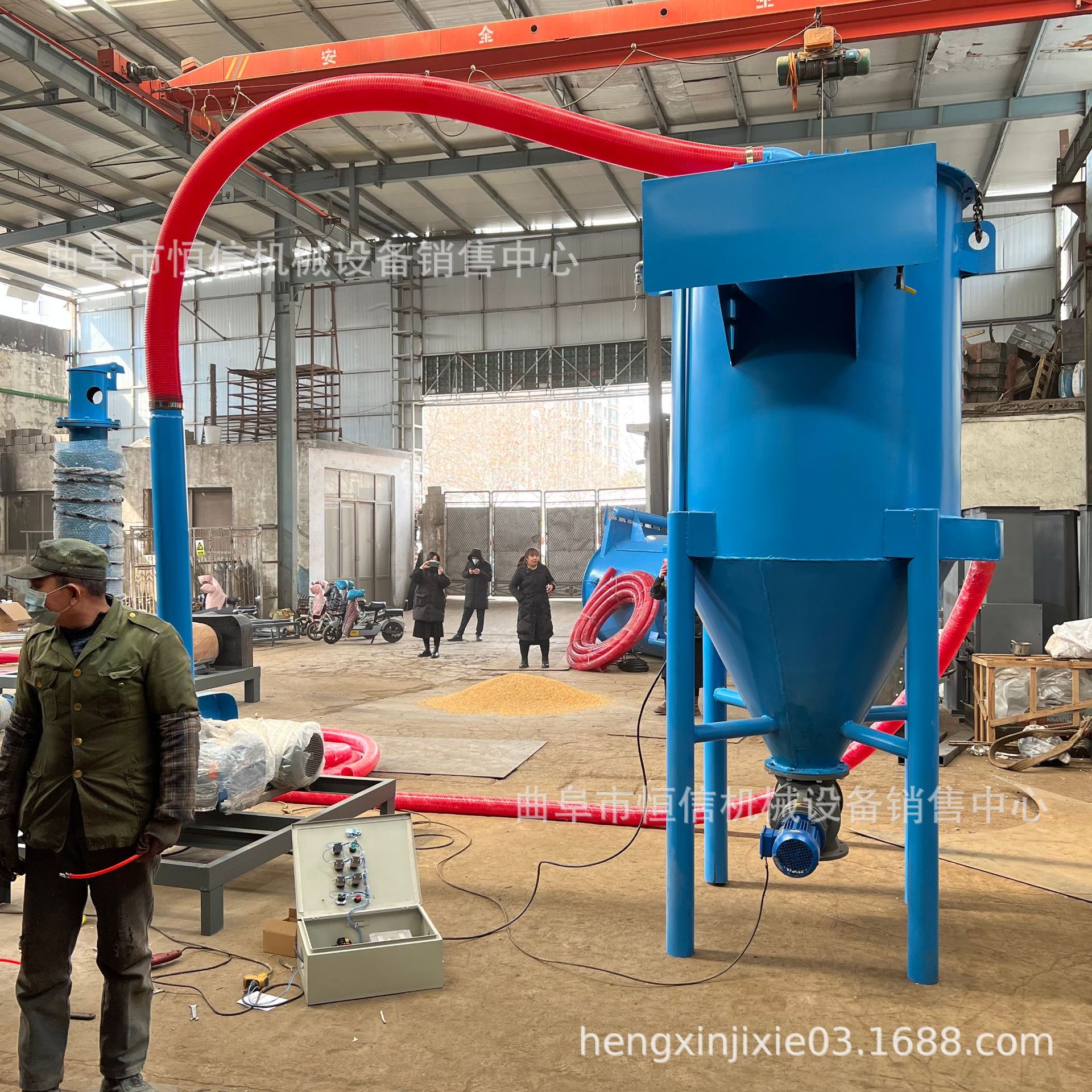 平库碳酸钙粉末气力吸灰机 船运集装箱粉煤灰气力吸灰机 质优价廉