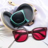 Folding sunglasses Douyin Little Red Book Explosion Women's Sunglasses European and American Personalized Portable Small Glasses