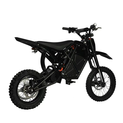 In-stock at US overseas warehouse: 60V20Ah high-power electric off-road motorcycle, two-wheeled electric bike (Elektrikli motosikletlər) - black-48v
