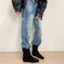 秋冬季内增高尖头新款女靴子