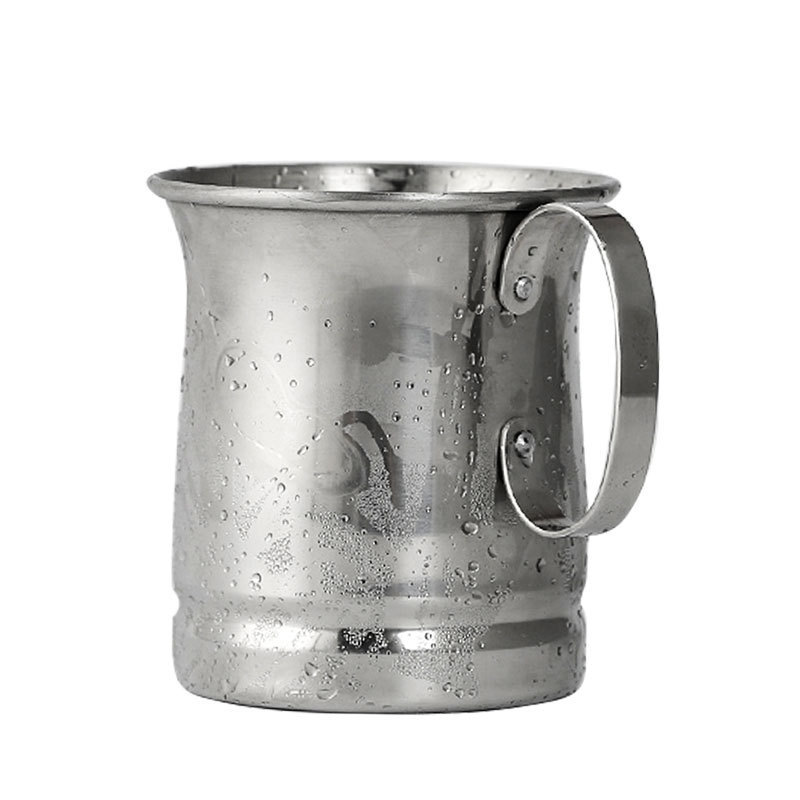 Venta caliente transfronteriza Copa de Moscú taza de mula 304 acero inoxidable chapado en cobre punto de martillo taza desnuda copa de vino copa de cóctel taza
